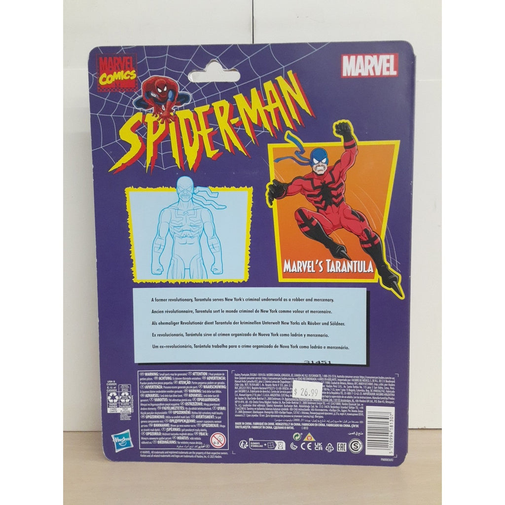 Marvel Legends Spider-Man Retro Tarantula 6” Action Figure 2023
