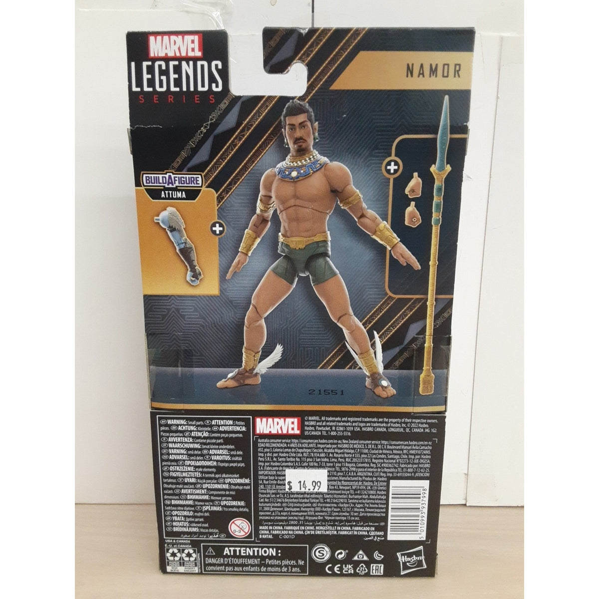 Marvel Legends Black Panther: Wakanda Forever Namor Action Figure Attuma BAF