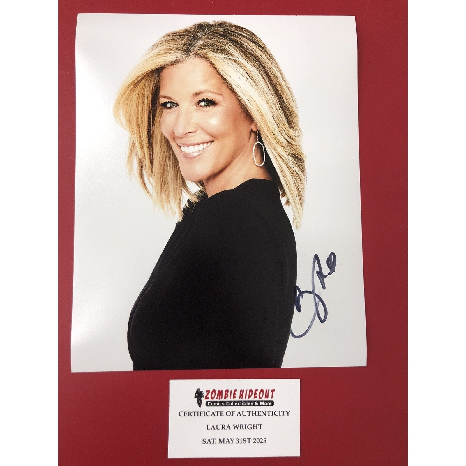 Laura Wright Autographed 8x10 Photo CARLY General Hospital SIGNED W/ Store CoA