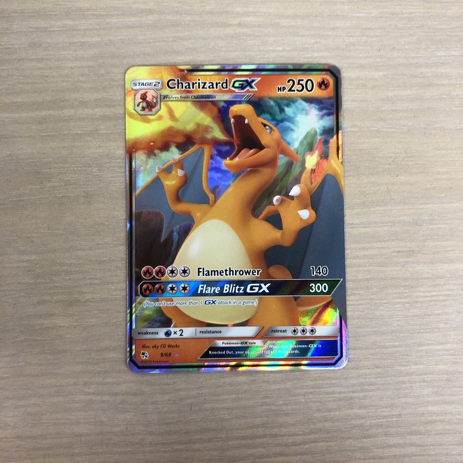 Charizard GX 9/68 Hidden Fates Holo