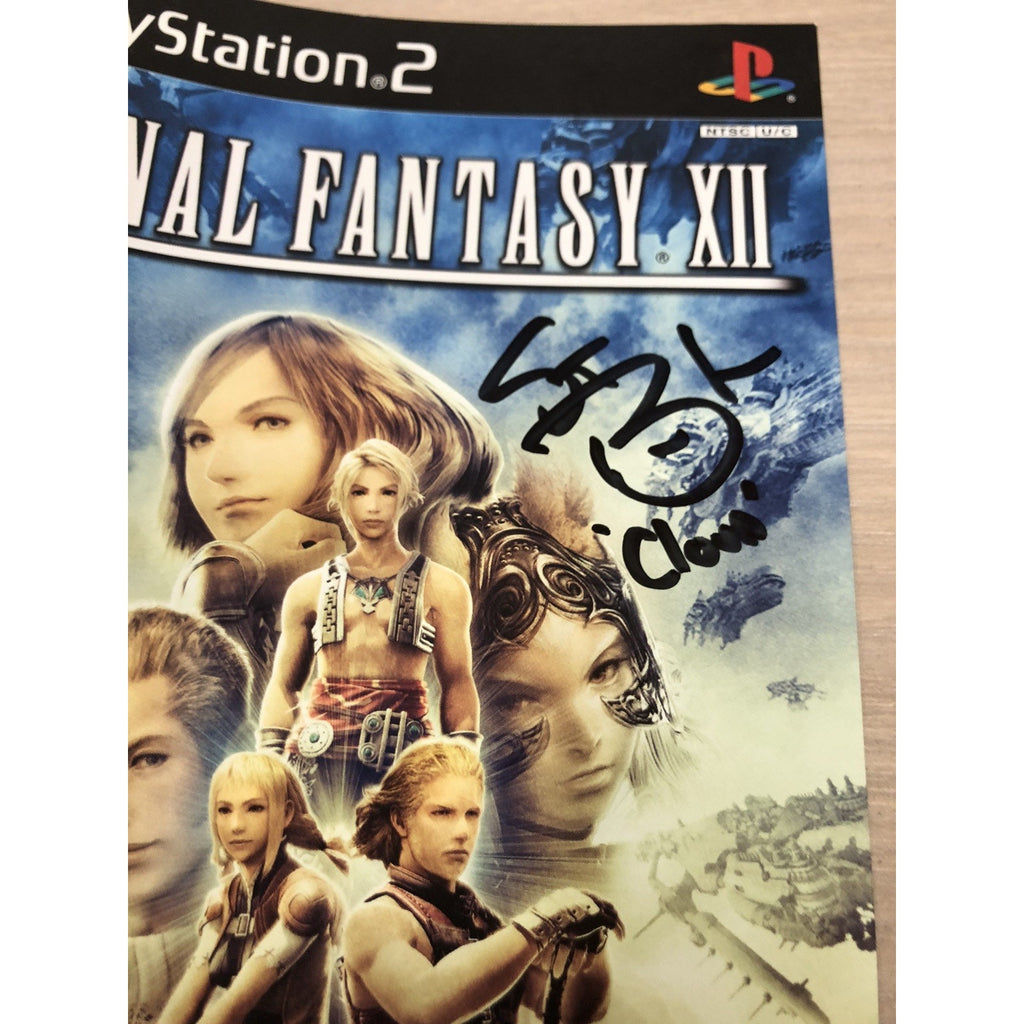 STEVE BURTON SIGNED AUTO “Cloud” Final Fantasy 12 XII PS2 Cover Insert Store CoA