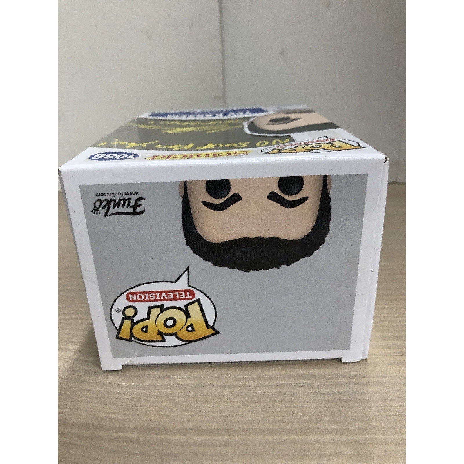 Larry Thomas Signed Yev Kassem Funko Pop #1086 Soup Nazi JSA CoA w/ Inscriptions