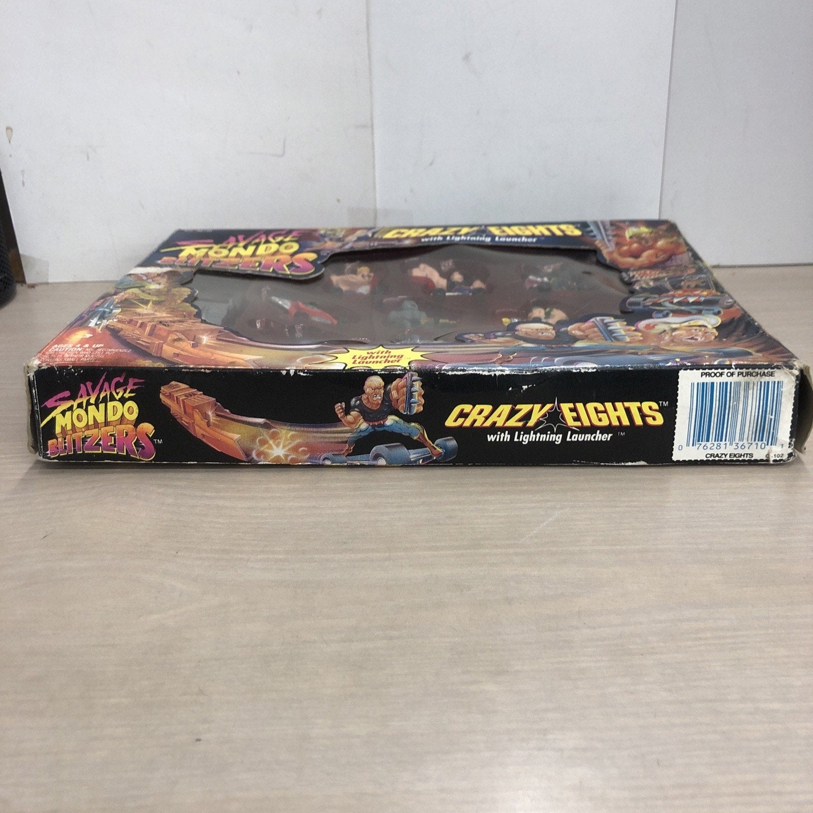1992 Kenner Crazy Eights Savage Mondo Blitzers With Lighting Launcher Box