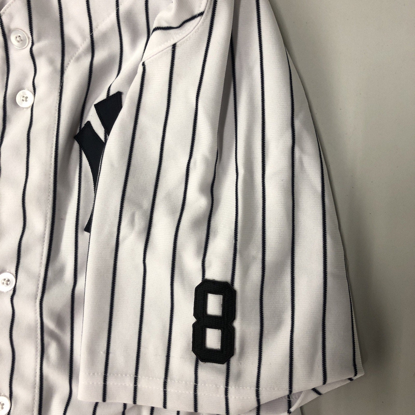 Mark Teixeira 2015 NY Yankees Game Issued Jersey Steiner COA Yogi Berra Patch 48