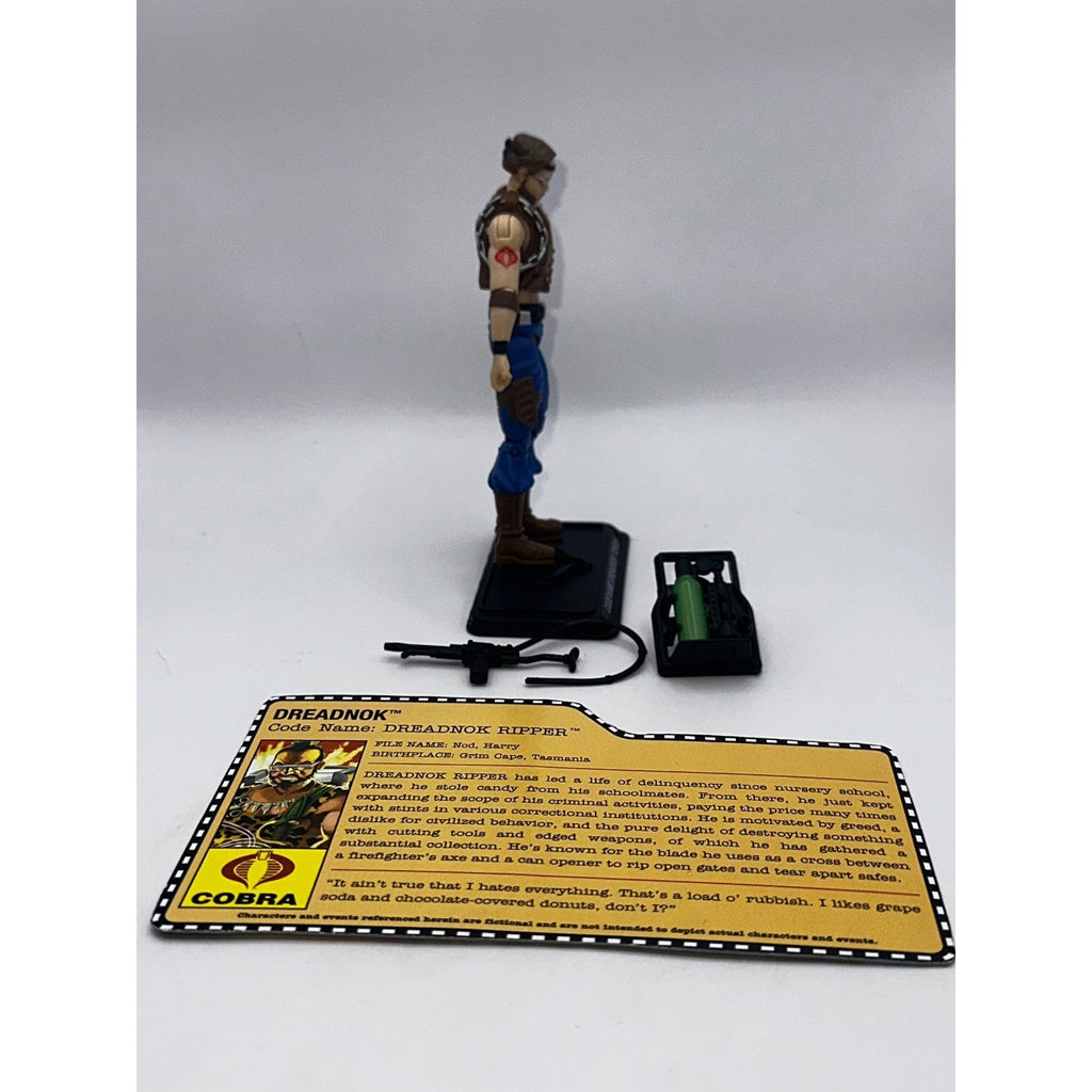 Hasbro GI Joe Dreadnok Ripper 3.75 Inch Action Figure Accessories Stand