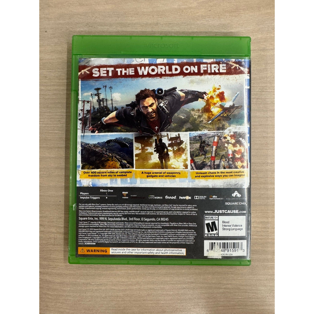 Just Cause 3 Xbox One Video Game w/ Just Cause 2 Download Open World