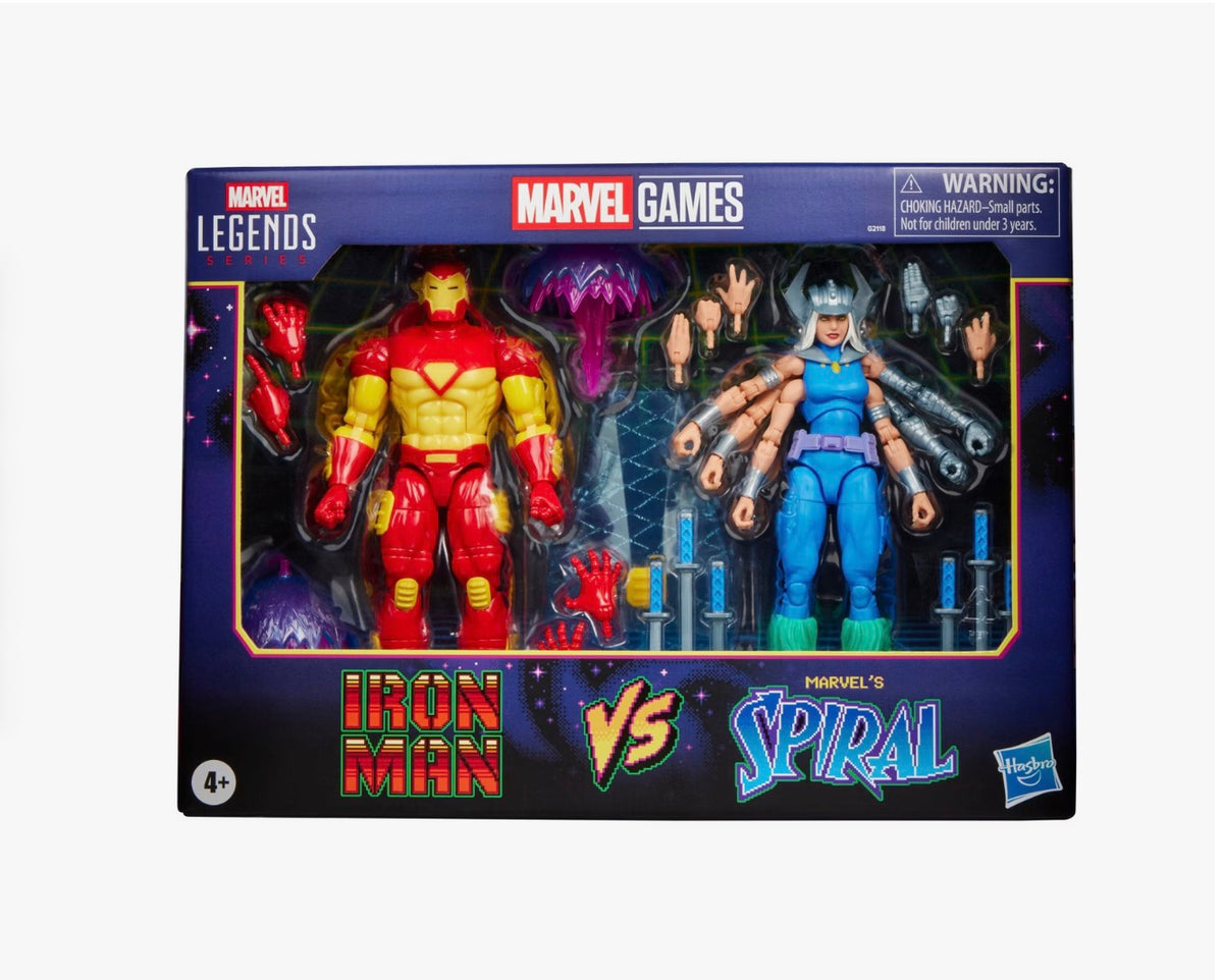 Hasbro Marvel Legends Series Marvel Games Iron Man vs Marvel's Spiral 6-In Action Figure