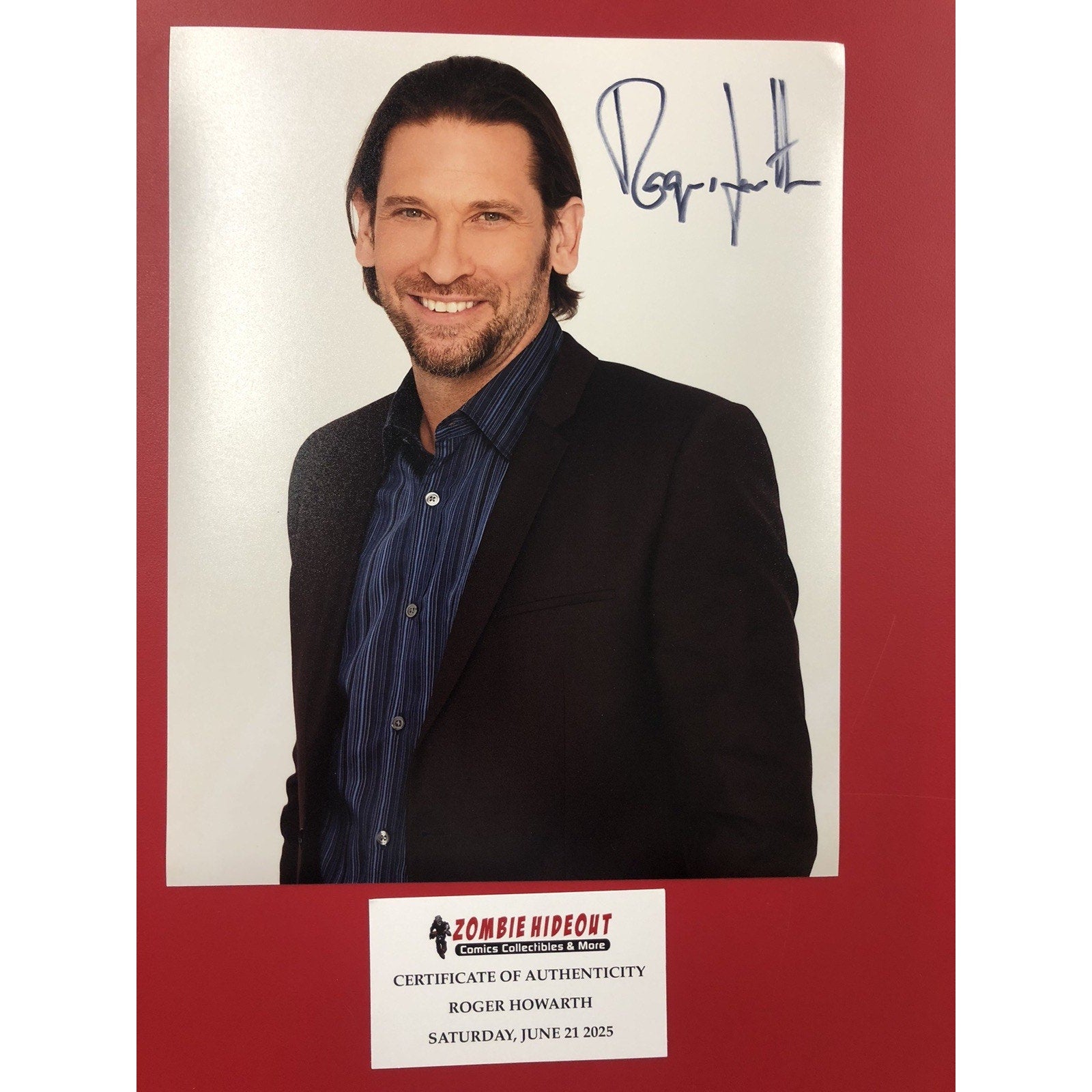 ROGER HOWARTH GENERAL HOSPITAL ATWT OLTL Signed Autograph 8x10 w/ Store CoA