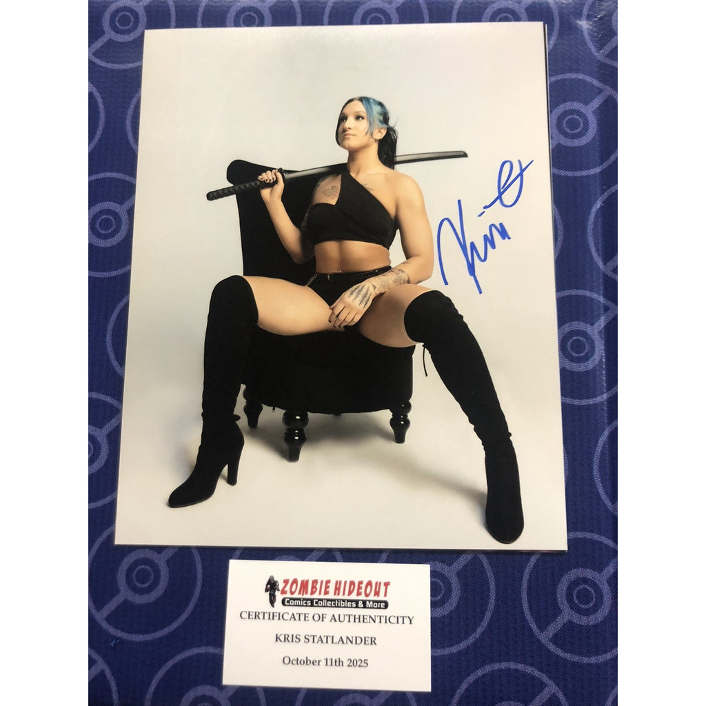 Kris Statlander All Elite Wrestling Signed AEW Autograph 8x10 Photo W Store CoA