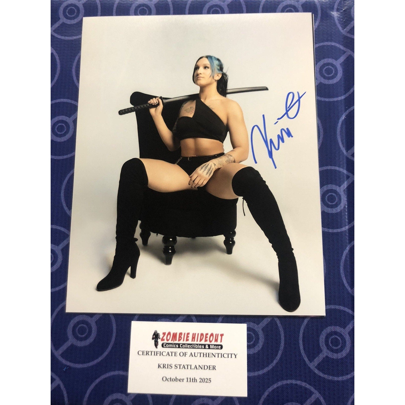 Kris Statlander All Elite Wrestling Signed AEW Autograph 8x10 Photo W Store CoA