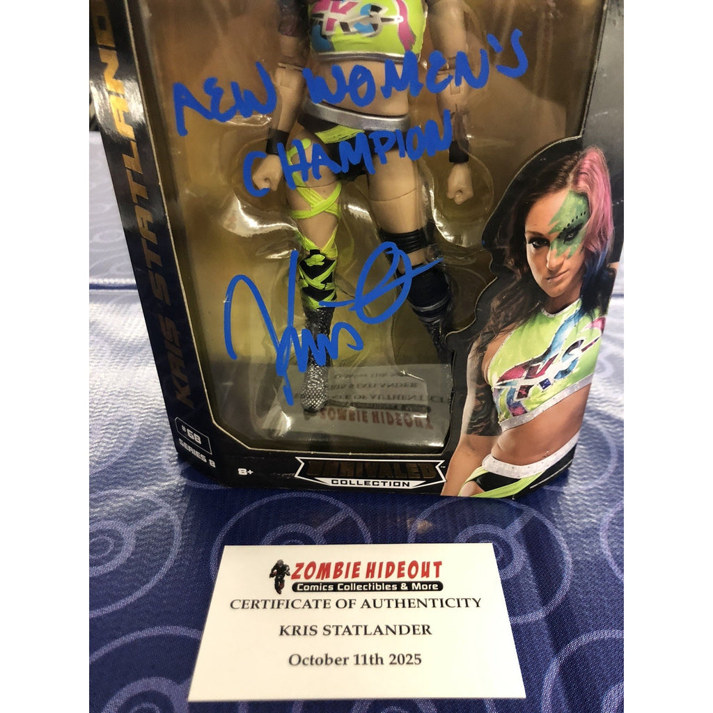 AEW Kris Statlander Signed Autograph Unrivaled Store COA Inscribed Women’s Champ