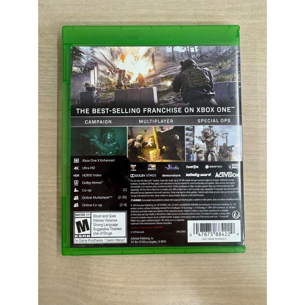 Call of Duty Modern Warfare Xbox One Video Game FPS Multiplayer