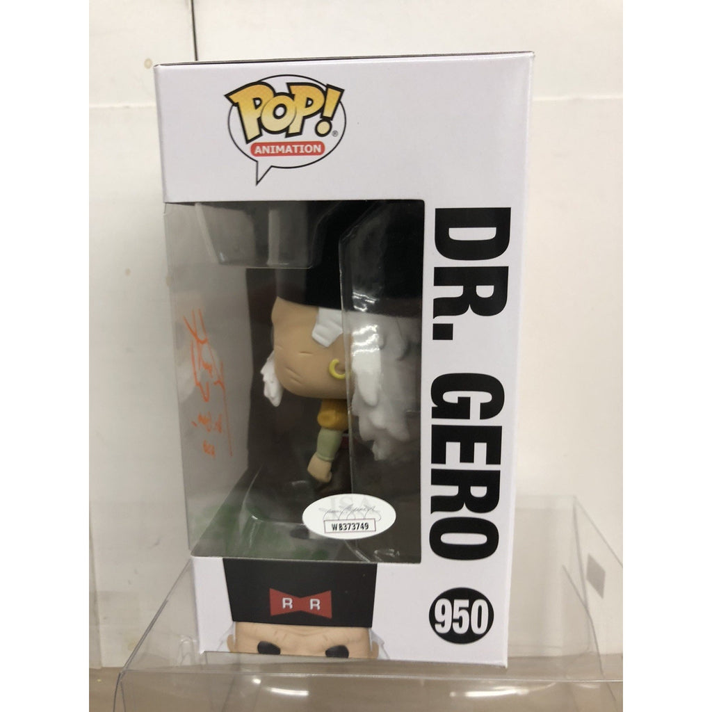 Signed Kent Williams Autographed Dr. Gero Dragon Ball Z Funko Pop #950 JSA COA