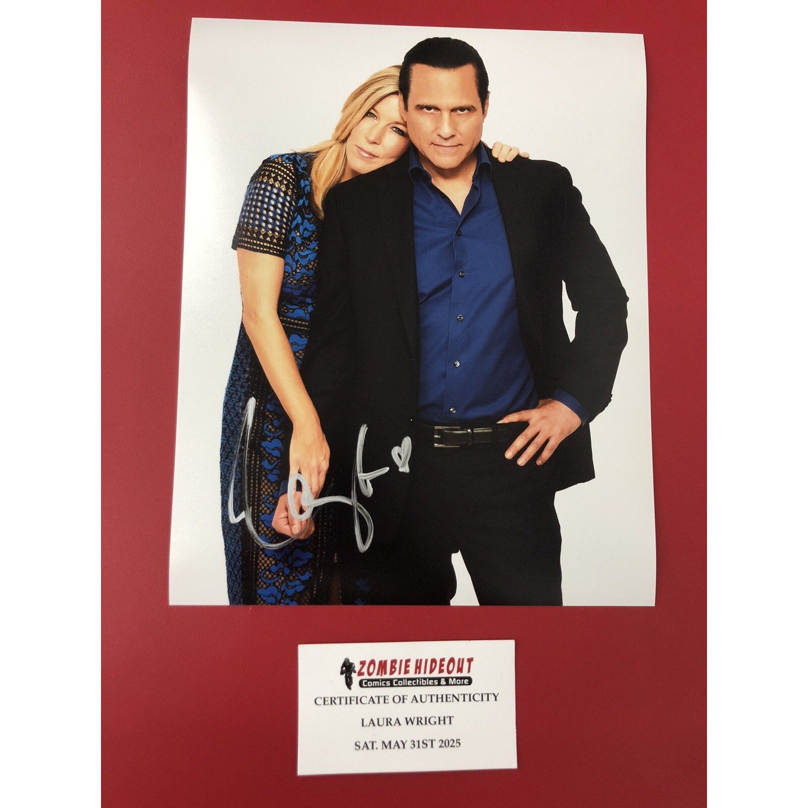 Laura Wright Autographed 8x10 Photo CARLY General Hospital SIGNED W/ Store CoA