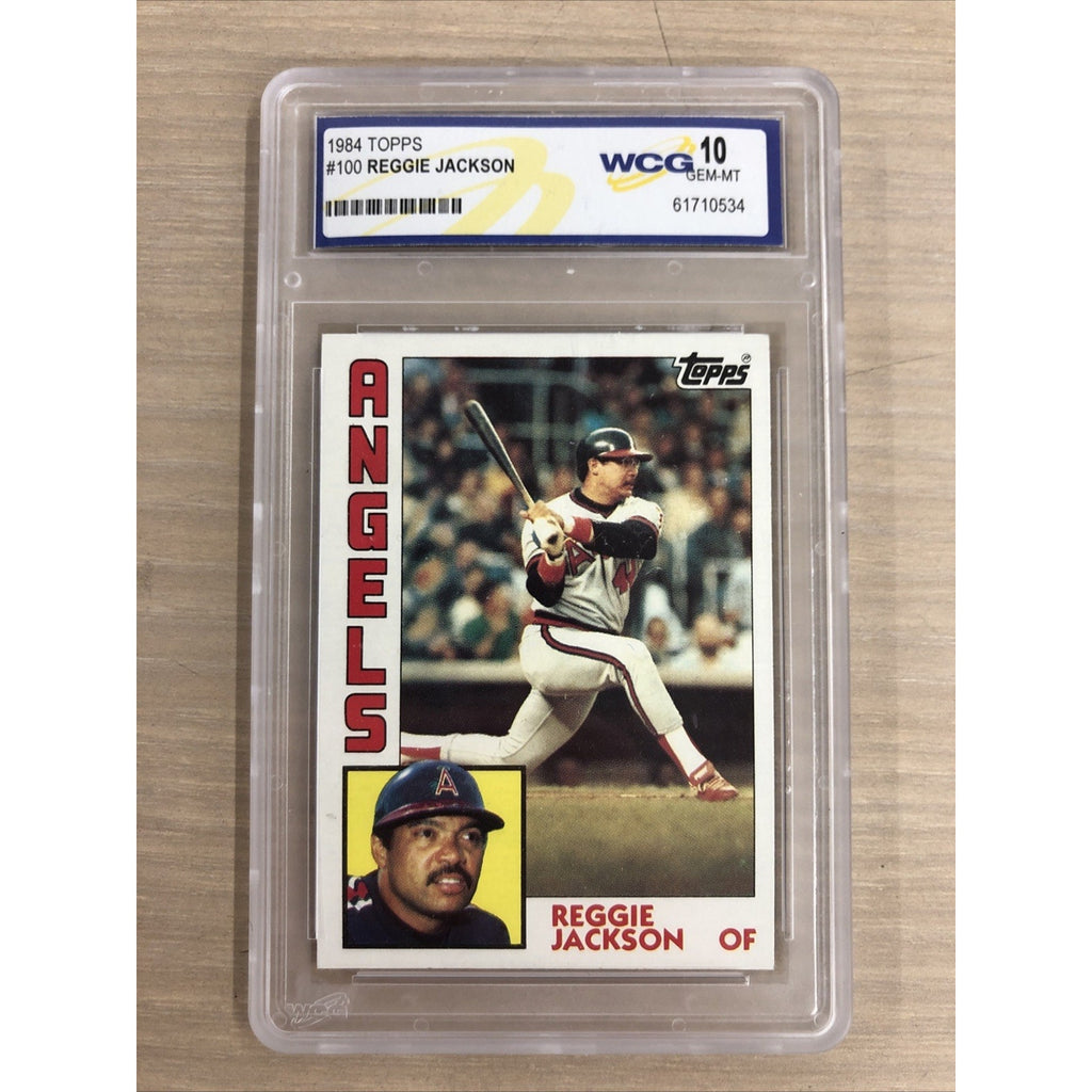 1984 Topps Reggie Jackson #100 WCG 10 California Angles