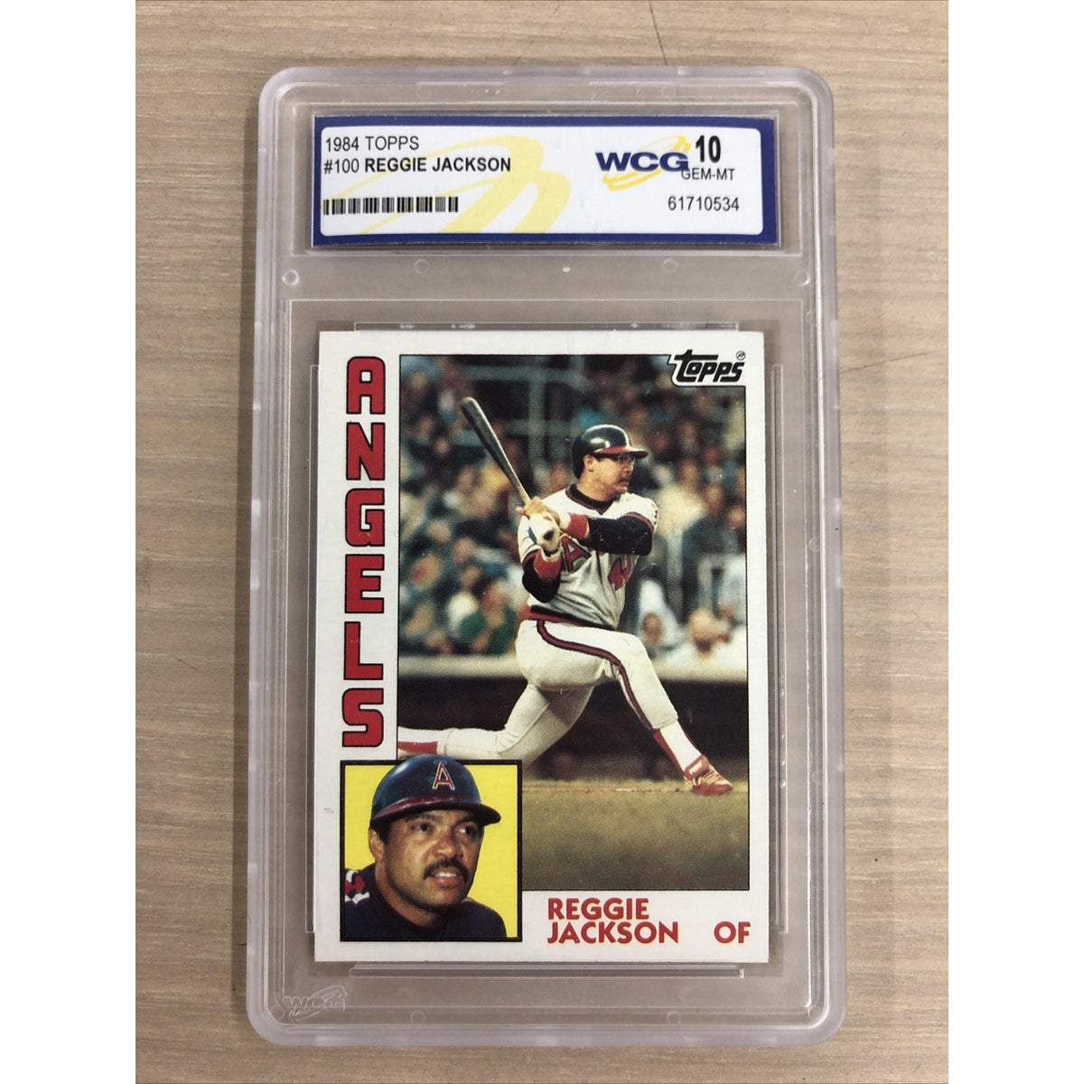 1984 Topps Reggie Jackson #100 WCG 10 California Angles