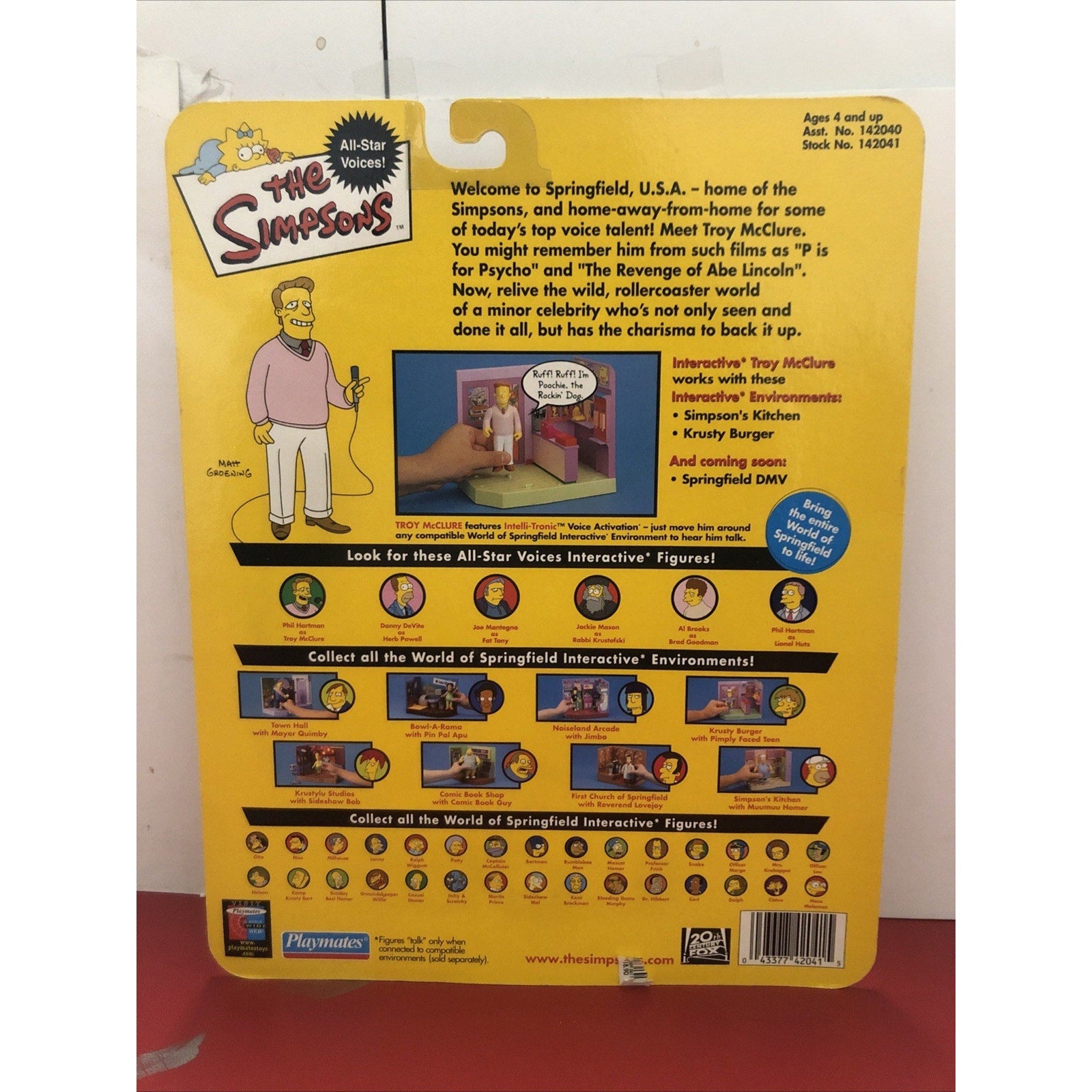 Playmates The Simpsons World of Springfield Series 1 Troy McClure Action Figure