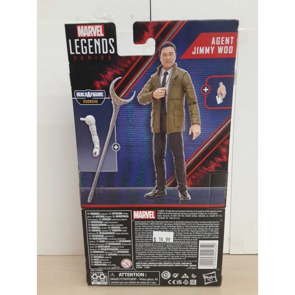 Marvel Legends Wanda Vision Agent Jimmy Woo Action Figure Khonshu BAF