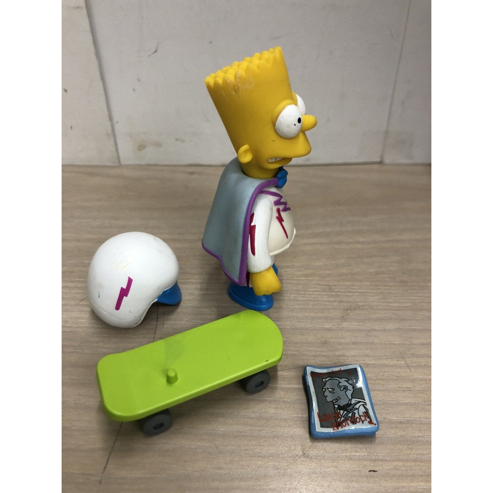 The SIMPSONS world of springfield DAREDEVIL BART Playmates LOOSE COMPLETE