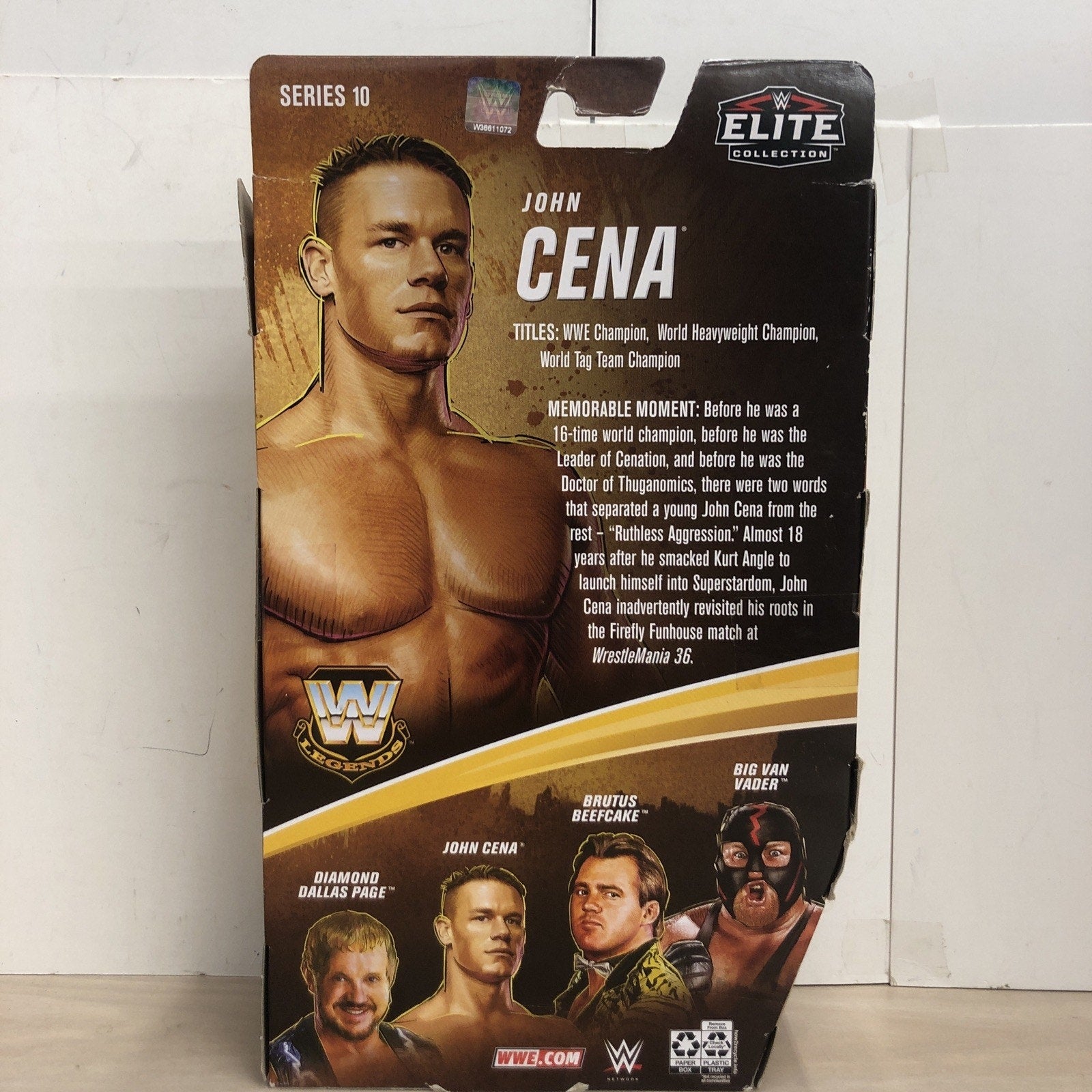 Mattel WWE Legends Wrestling Elite Collection John Cena Action Figure