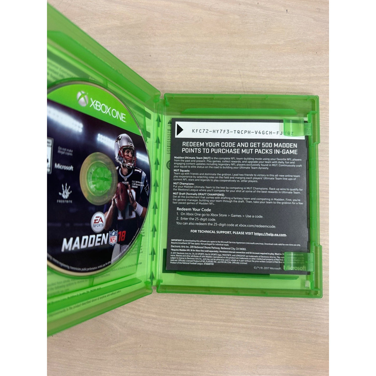 Madden NFL 18 Standard Edition Xbox One Video Game Football Sports