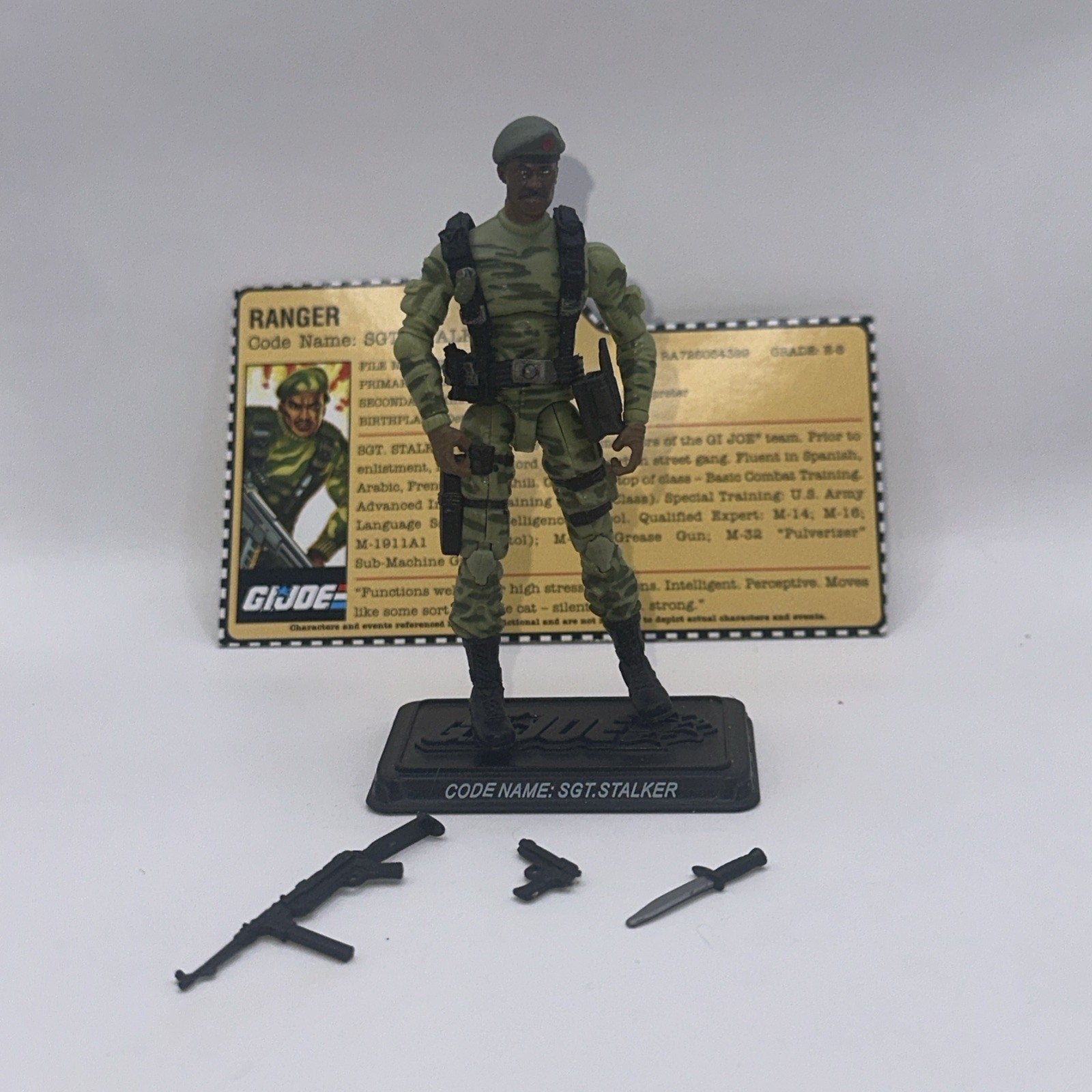 GI Joe 25th Anniversary 3.75" Sgt Stalker Ranger v9 100% Complete Action Figure