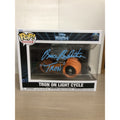 TRON - ON LIGHT CYCLE - #134 - SIGNED FUNKO POP - BRUCE BOXLEITINER - OCCM CoA