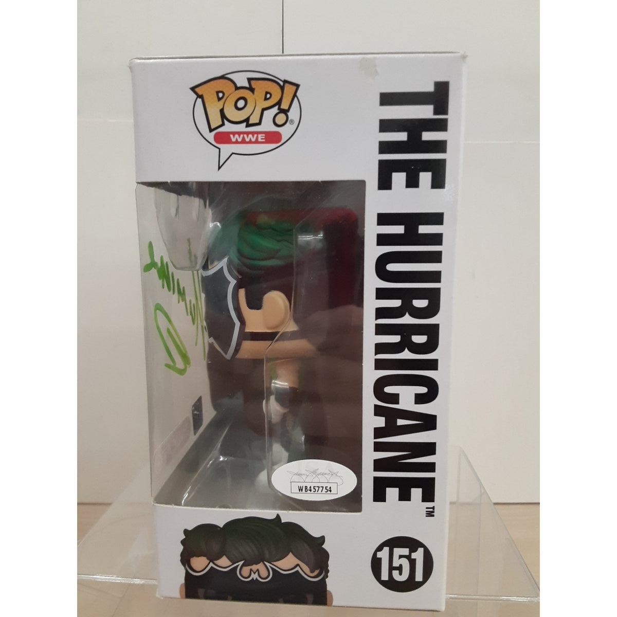 Funko Pop WWE 151 Target Exclusive The Hurricane Signed Autograph JSA COA