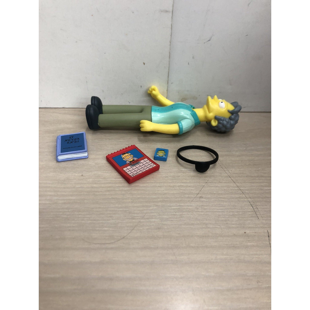 The SIMPSONS world of springfield HANDSOME MOE Playmates LOOSE COMPLETE