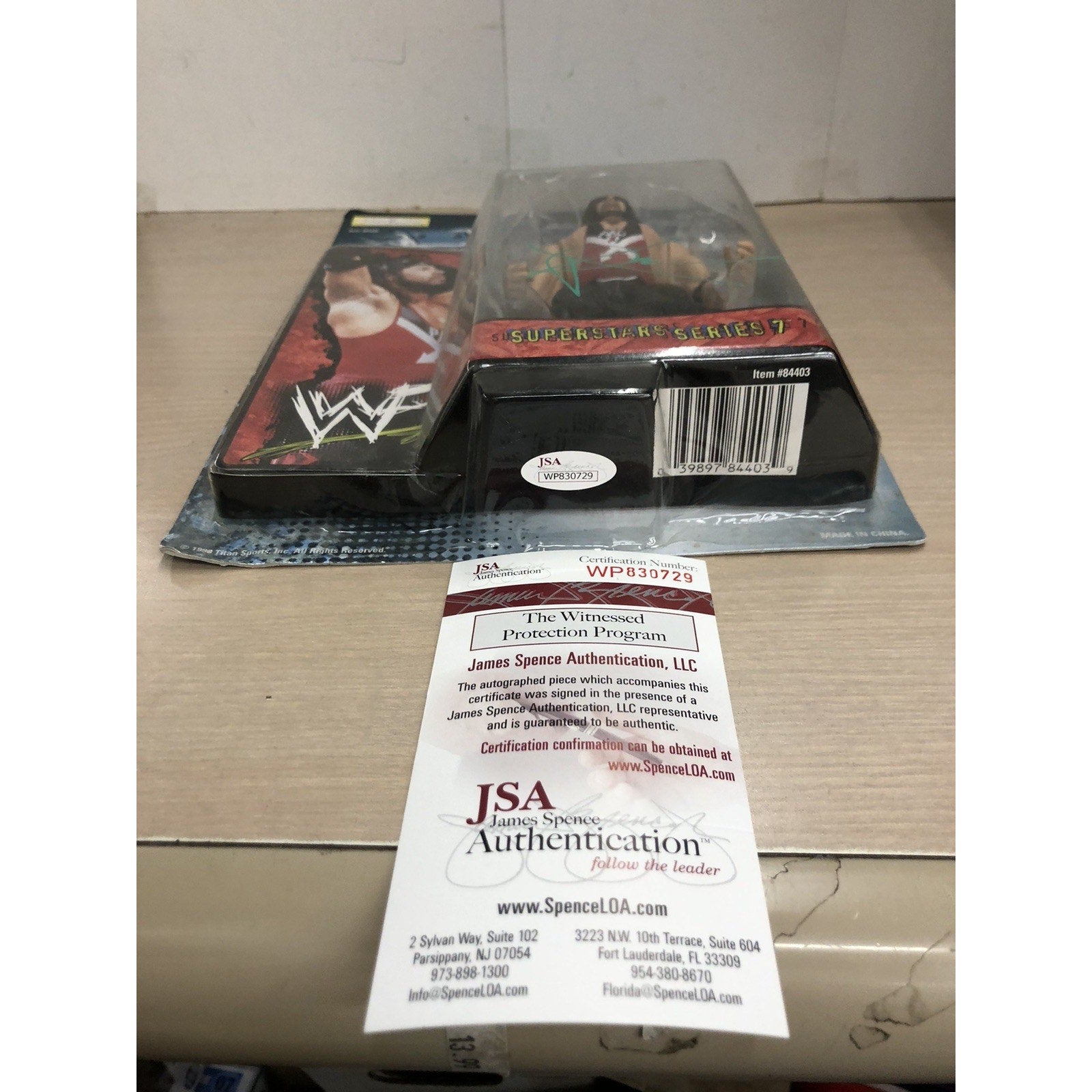 X-PAC SIGNED WWF WrestleMania XV Superstars Series 7 Figure Autograph JSA CoA
