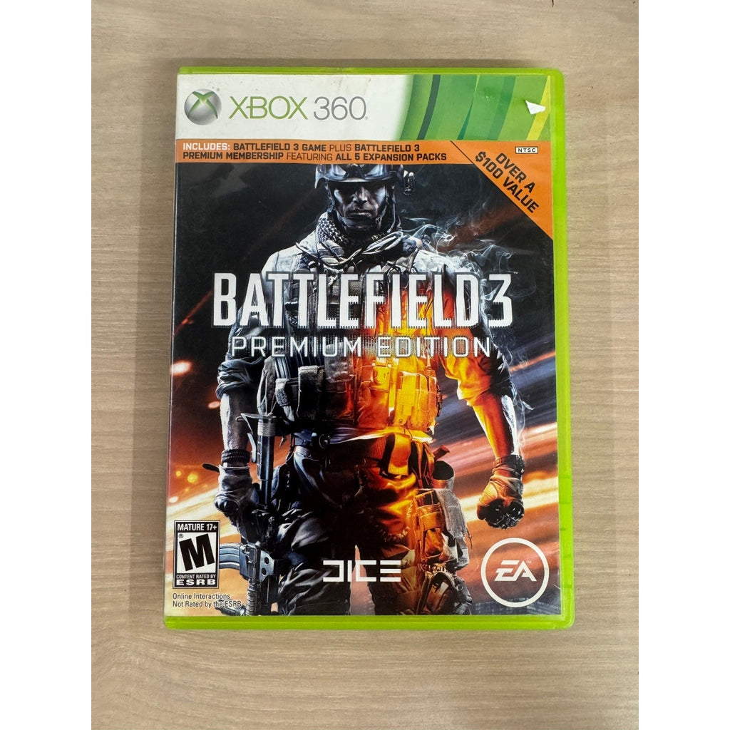Battlefield 3 Premium Edition Xbox 360 Video Game FPS Multiplayer