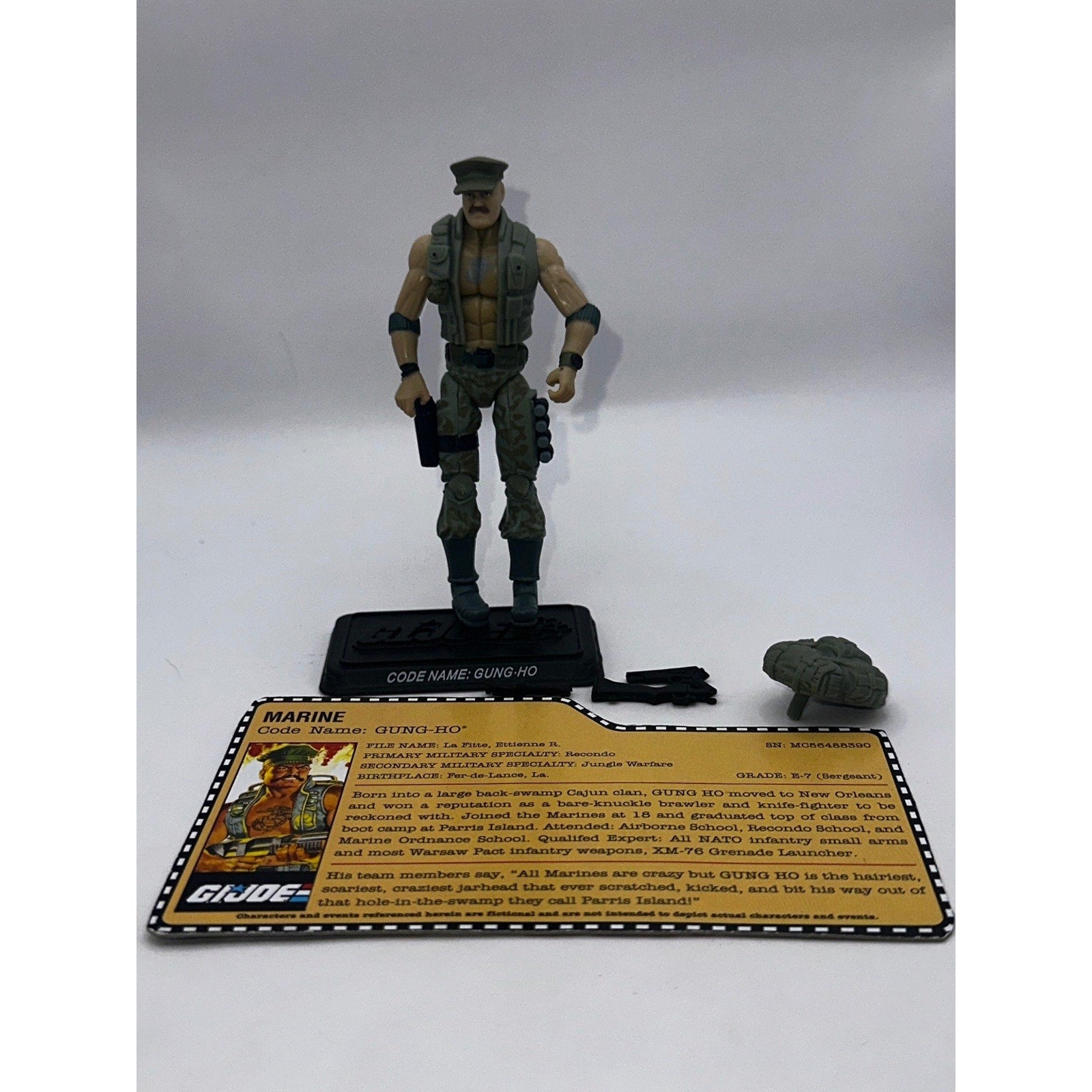 Hasbro GI Joe Gung-Ho 3.75 Inch Action Figure Jungle Warfare Accessories