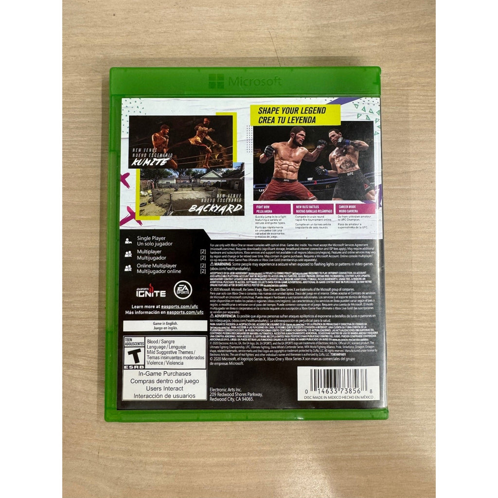 UFC 4 Xbox One Xbox Series X Video Game MMA Fighting Sports