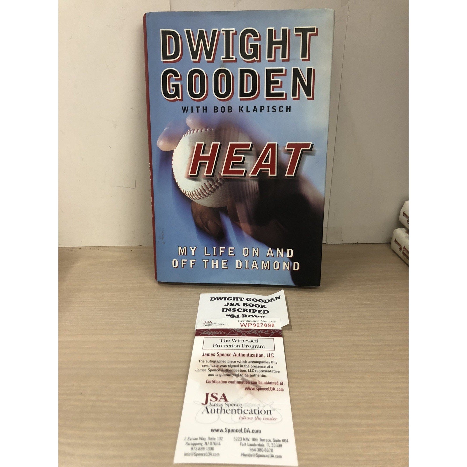 Autographed Heat My Life on and off the Diamond Dwight Gooden Signed 84 ROY JSA
