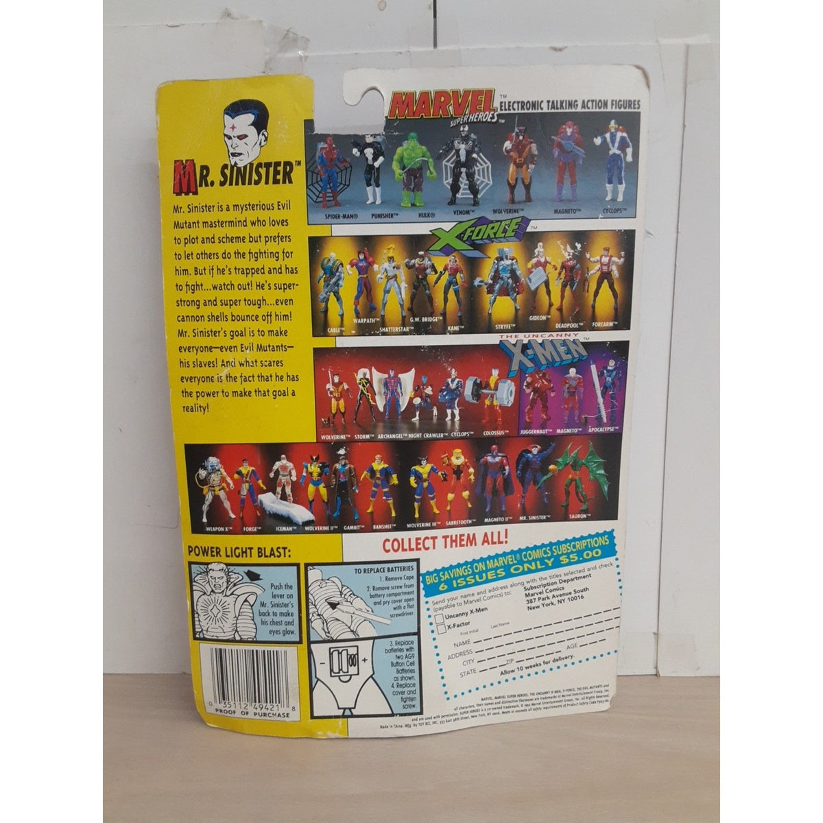 Marvel Entertainment The Uncanny X Men Mr. Sinister