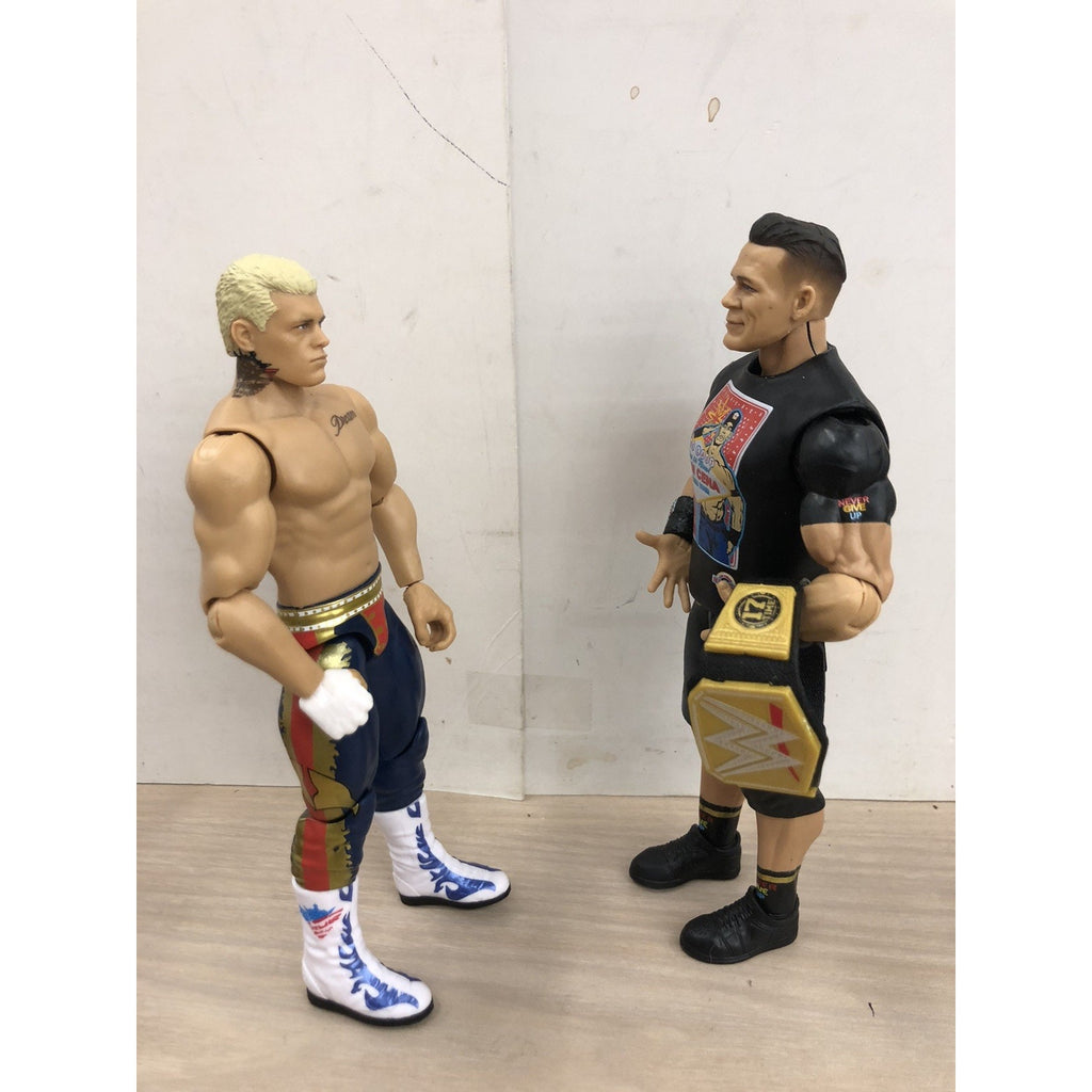 WWE Cody Rhodes & John Cena Main Event Showdown 2-Pack LOOSE Different Heads