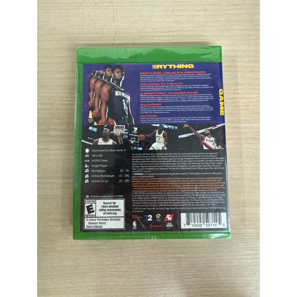 NBA 2K21 Zion Williamson Xbox Series X Video Game 4K HDR