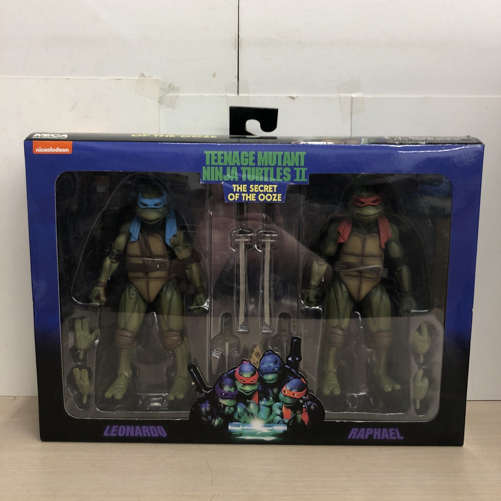 Neca TMNT Secret Of The Ooze Leonardo and Raphael 2 Pack