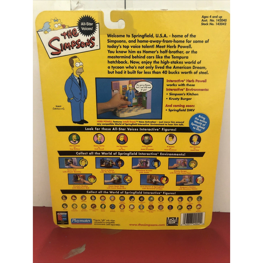 2002 The Simpsons All-Star Voices! Series #1 Herb Powell Playmates