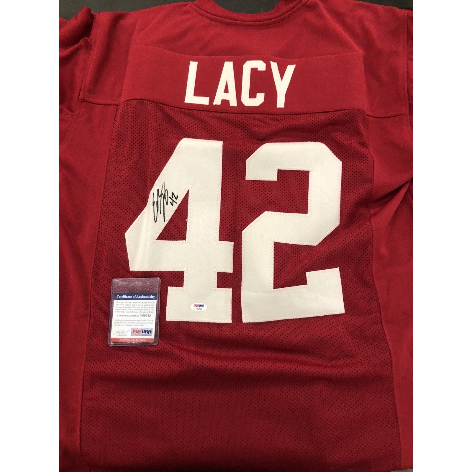 Eddie Lacy Signed Jersey Autograph PSA COA Alabama Packers