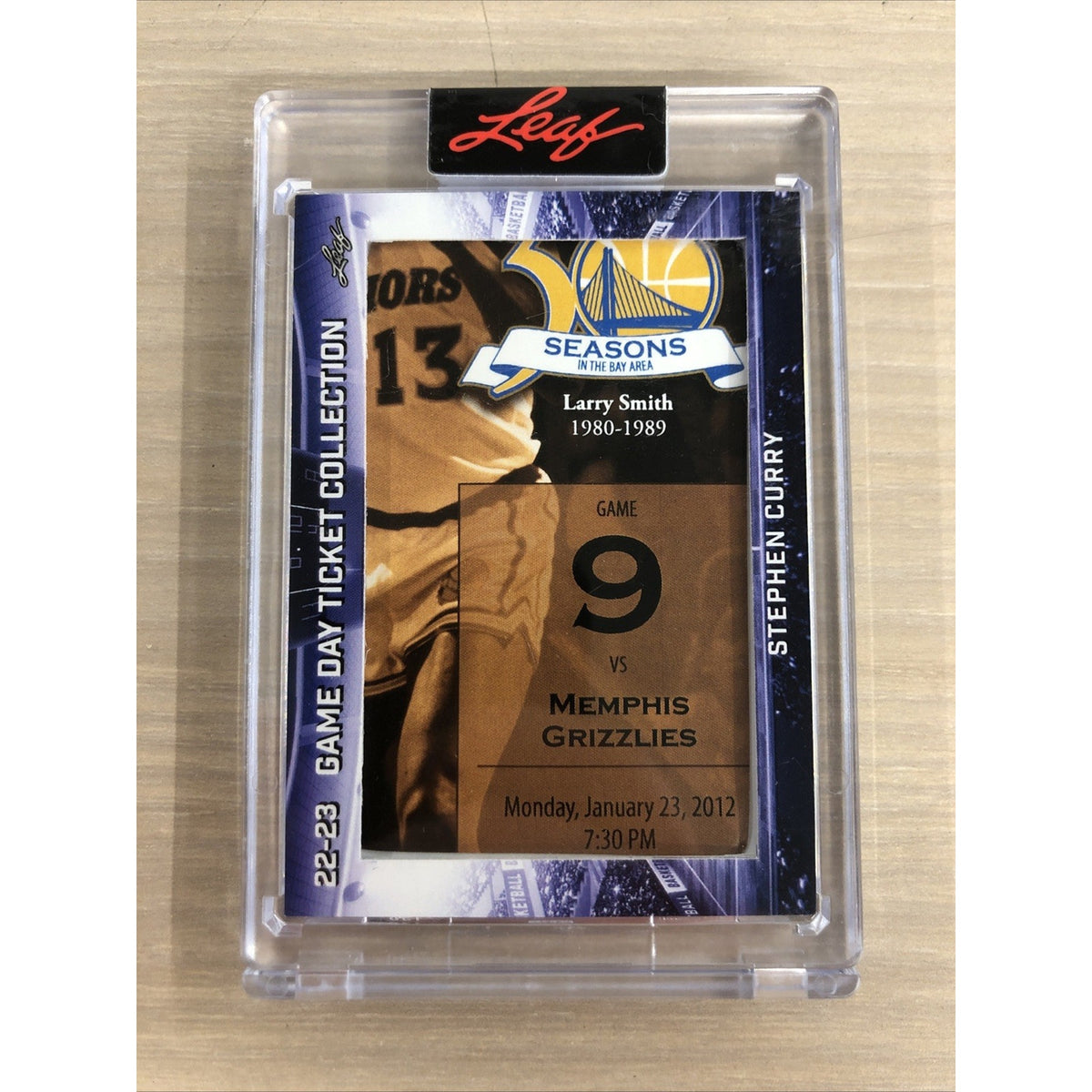 2023 Leaf Game Day Ticket Collection Stephen Curry January 23, 2012