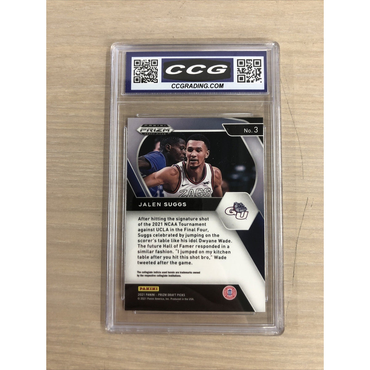 2021 Panini Prizm Draft Picks Jalen Suggs CCG 10