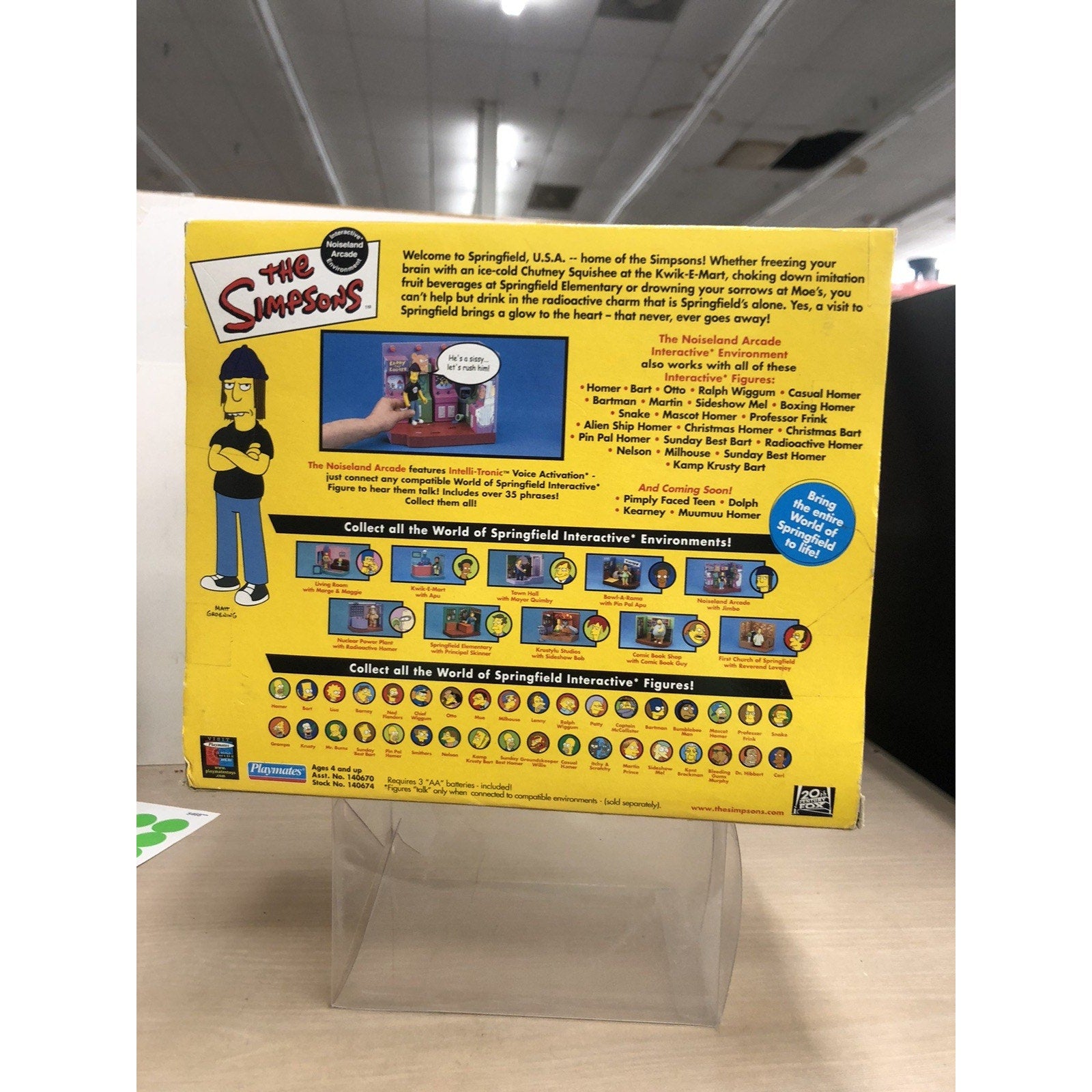 Playmates Toys The Simpsons Series 5 Playset Noiseland Arcade with Jimbo...