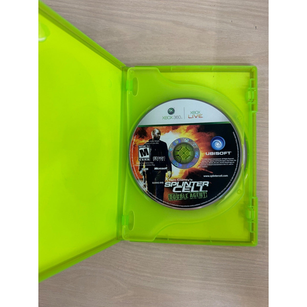 Tom Clancy's Splinter Cell Double Agent Xbox 360 Video Game Stealth Action