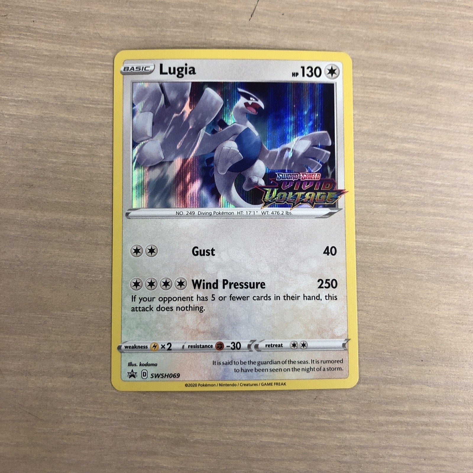 Lugia - (Prerelease) SWSH069 SWSH: Sword & Shield Promo Cards Holo