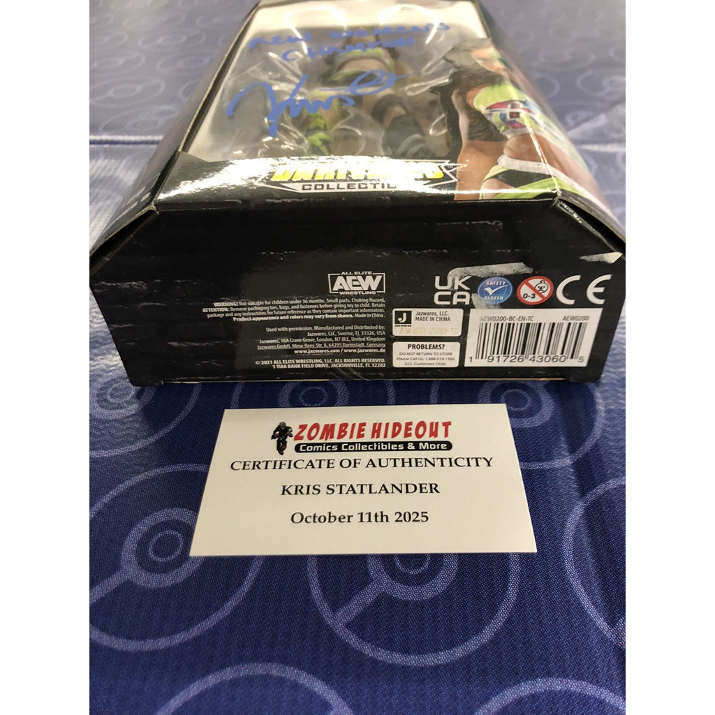AEW Kris Statlander Signed Autograph Unrivaled Store COA Inscribed Women’s Champ