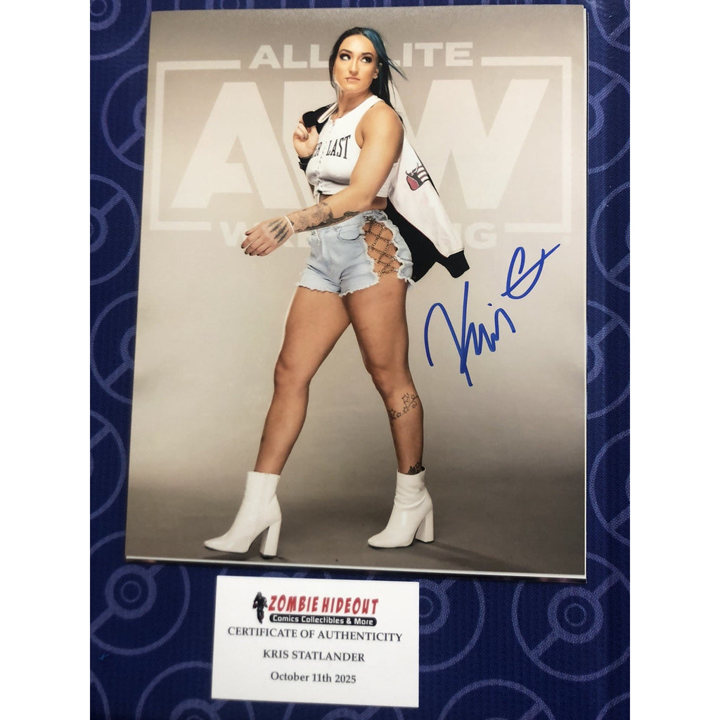 Kris Statlander All Elite Wrestling Signed AEW Autograph 8x10 Photo W Store CoA