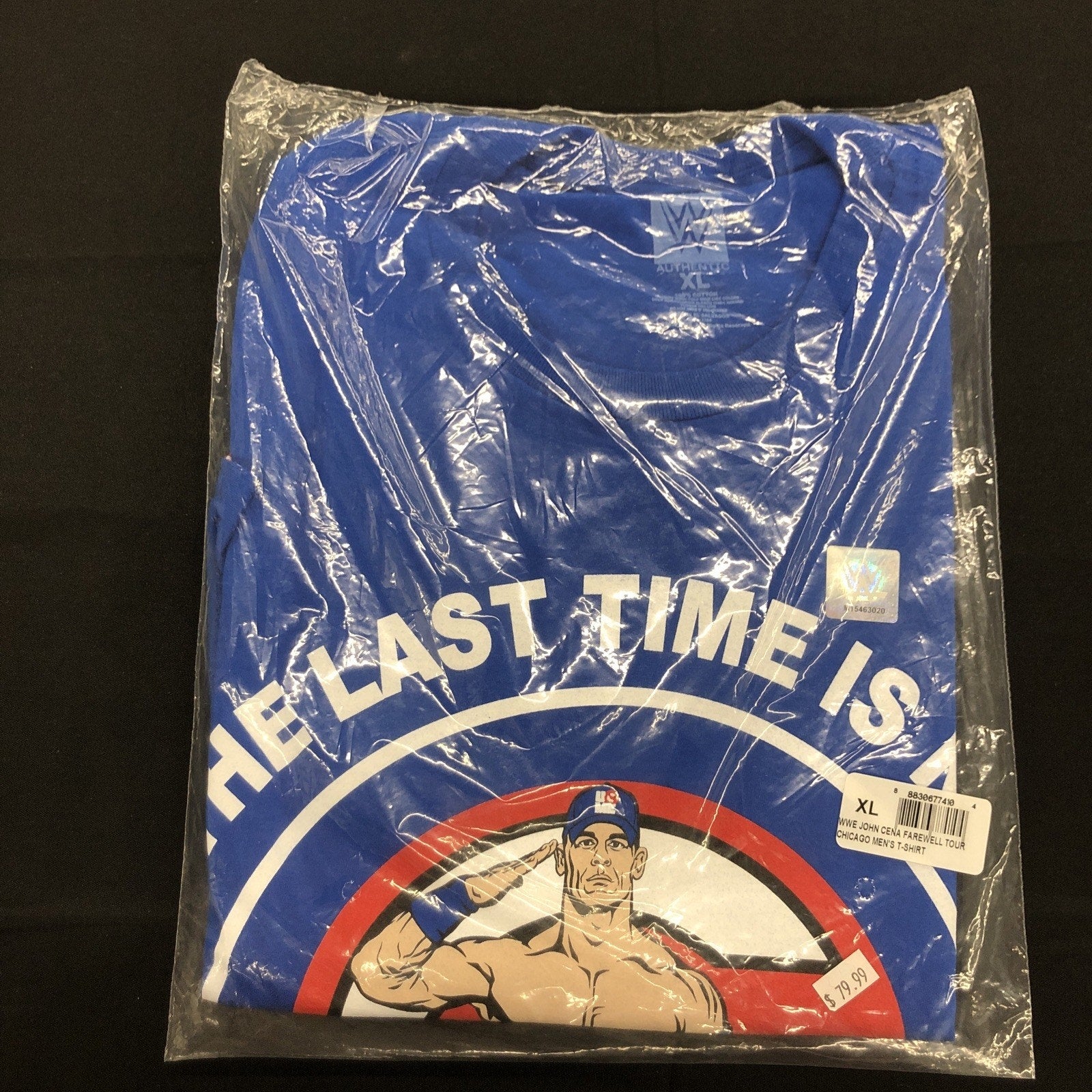 WWE John Cena Farewell Tour 2025 Chicago Blue T-Shirt XL