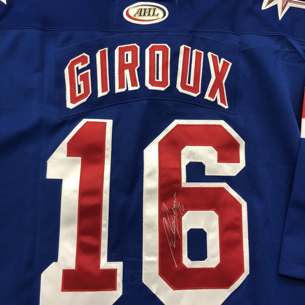 Giroux Signed Hartford Wolf Pack AHL Jersey #16 Auto New York Rangers Affiliate