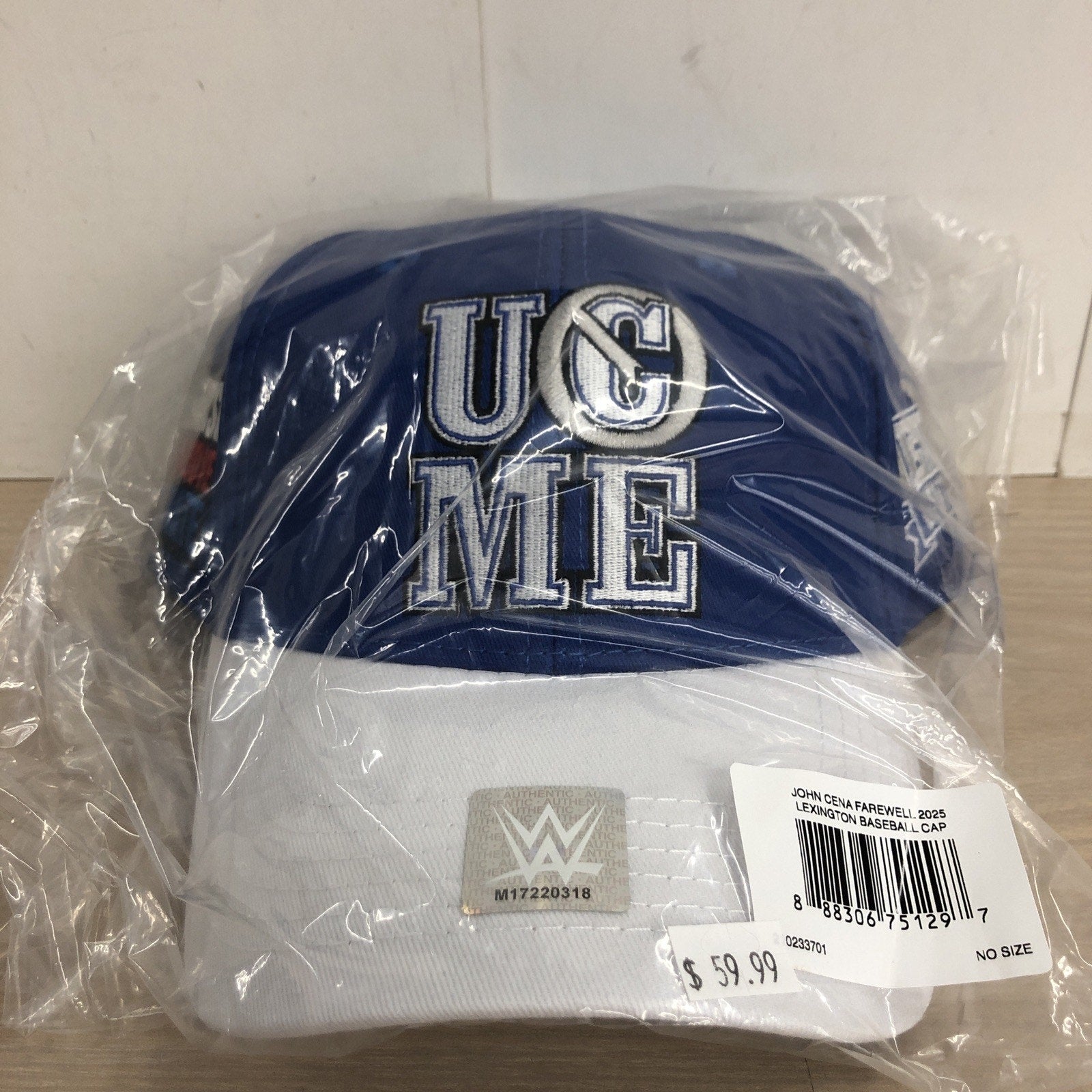 WWE John Cena Farewell Tour 2025 Lexington Blue Baseball Cap